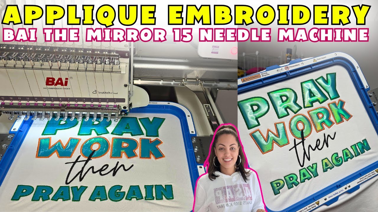 How To Applique | Embroidery for Beginners FT. Bai The Mirror 15 Needle & ZDigitizing!