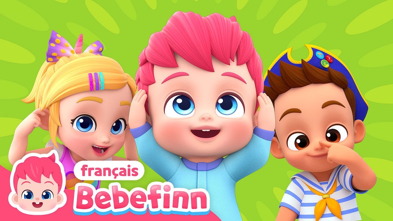 🙆&zwj;♀️T&ecirc;te, &Eacute;paules, Genoux et Pieds | Chanter avec Bebefinn en fran&ccedil;ais👶Chansons pour Enfants