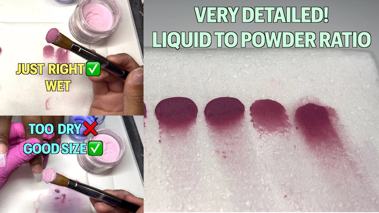 POWDER TO LIQUID RATIO|ACRYLIC BEAD APPLICATION!ACRYLIC NAILS FOR BEGINNERS