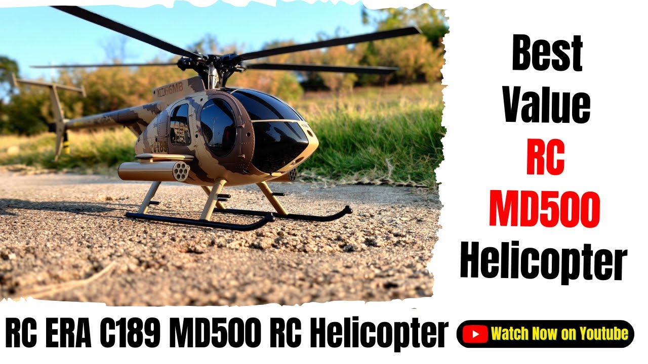Обзор полета радиоуправляемого вертолета RC ERA C189 MD500 4CH Scale
