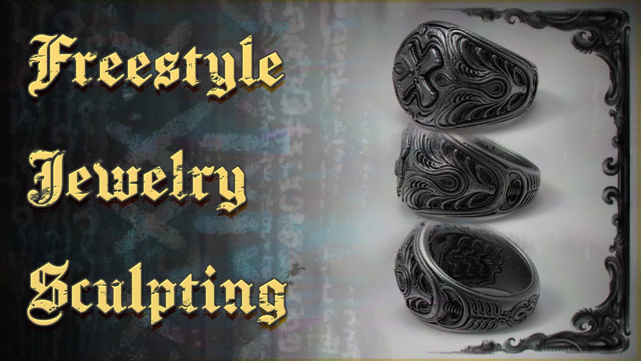Jewelry Gothic Ring 3d Sculpting Zbrush