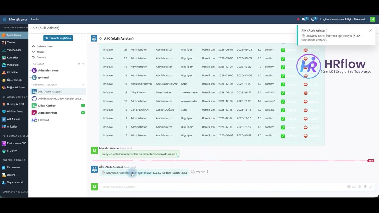 HRFlow AI Asistan