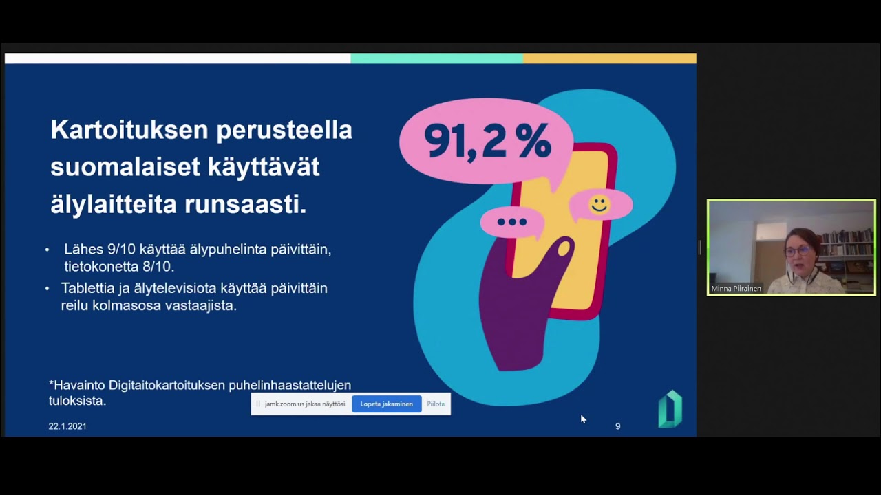 Miten digitukea ja -taitoja kehitetään valtakunnallisesti vuonna 2021? (Minna Piirainen)