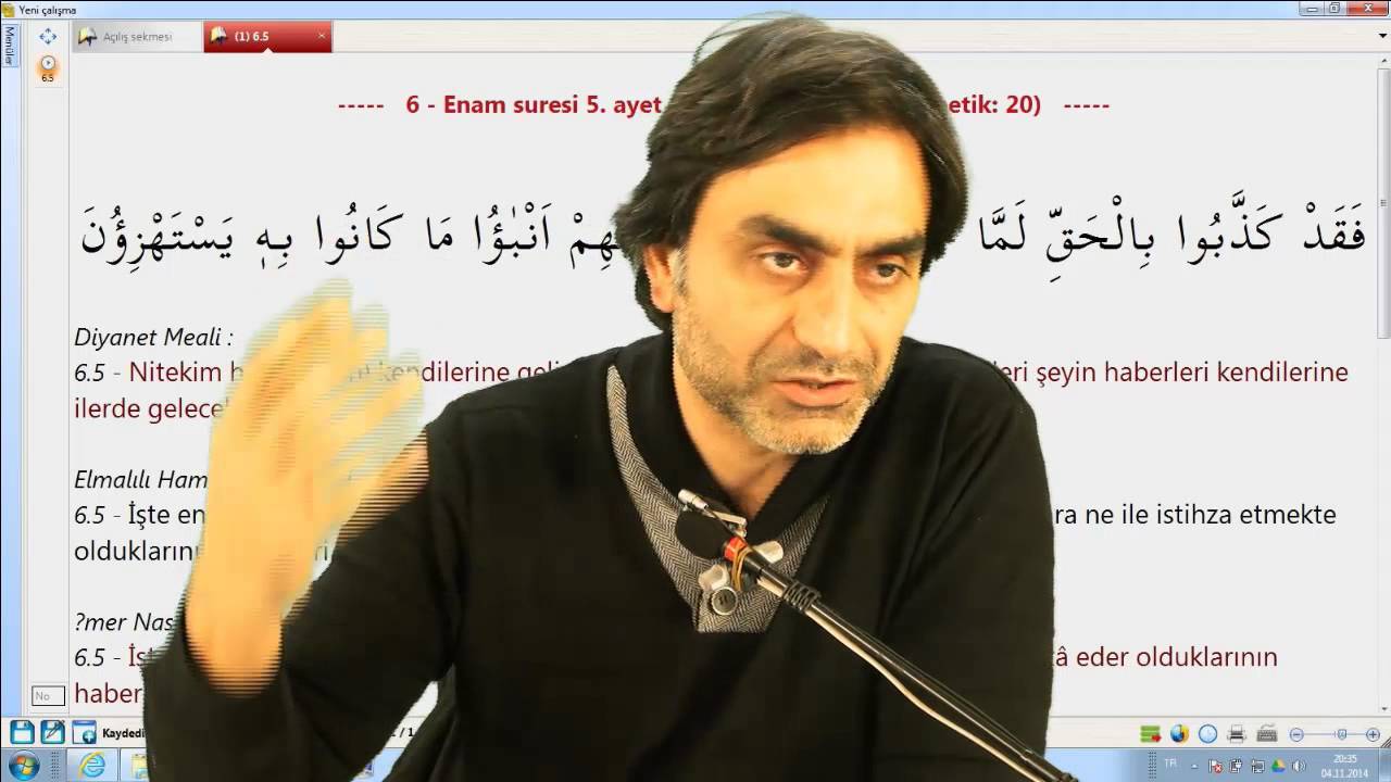 04.11.2014  6 – En’am Suresi 5 – 1  Prof. Dr. Halis Aydemir