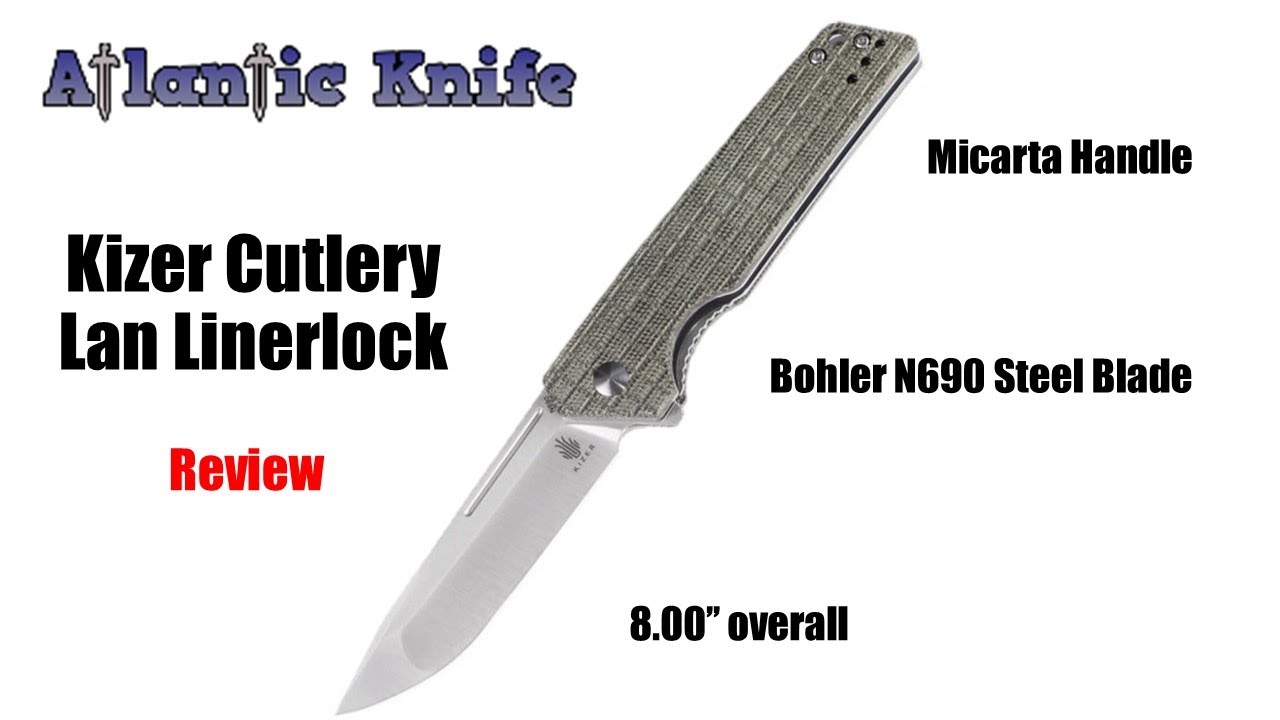 Kizer Cutlery Lan Linerlock Folding Knife Review | Atlantic Knife Reviews 2021