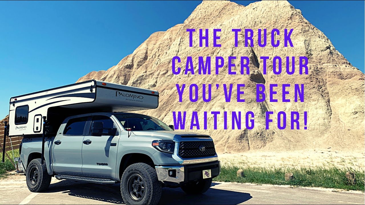 FINALLY a Truck Camper Tour! Palomino SS-550 on Toyota Tundra!