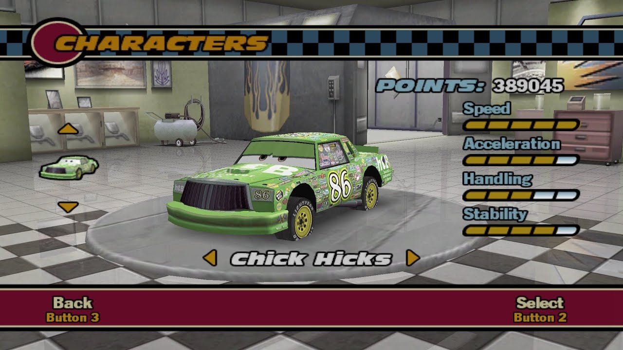 Cars The Video Game PC - Chick Hicks Gameplay