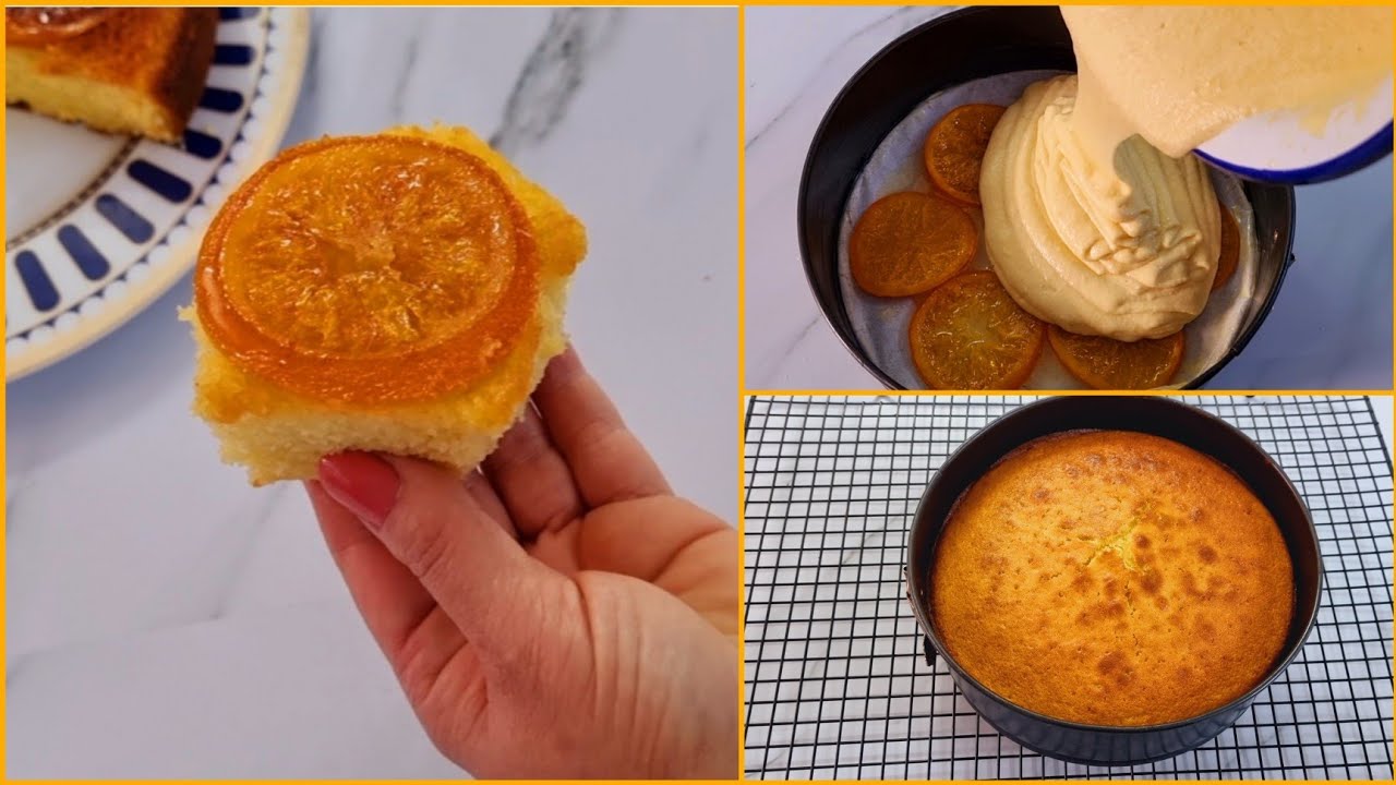 كيكة البرتقال المكرمل 🍊هيفوتكم كتير لو مجربتوهاش