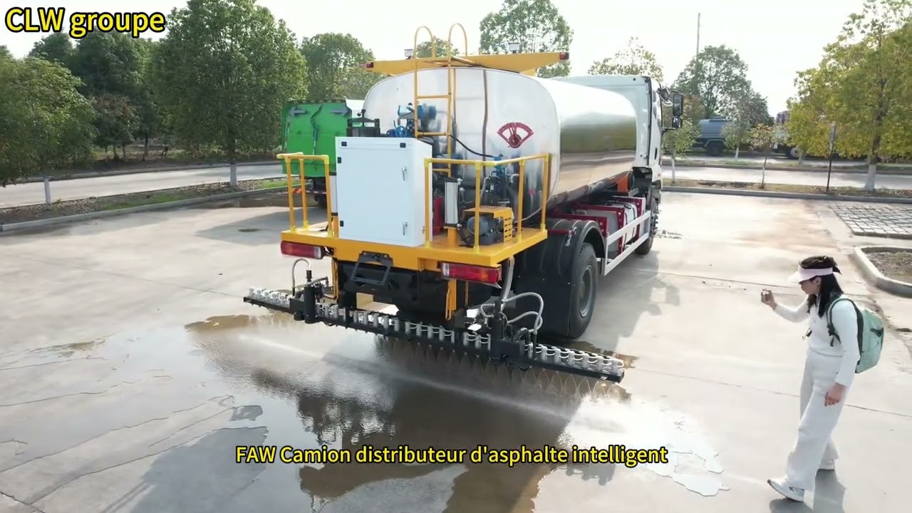 Camion Épandeur de Bitume Intelligent 10m³ FAW J6L 350HP | Solution pour la #construction  Routière