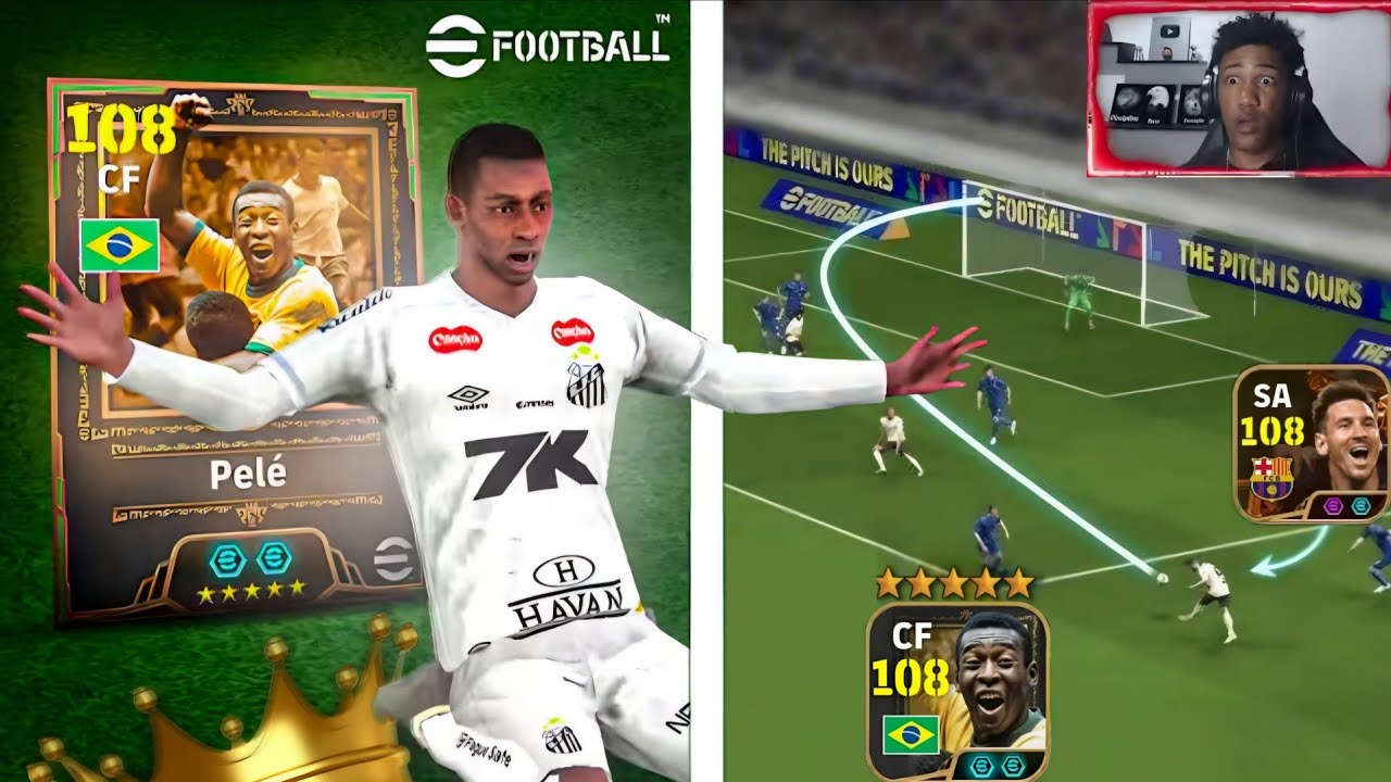 Messi e Pelé 108 ATAQUE Mais FORTE do eFootball 2026 Mobile