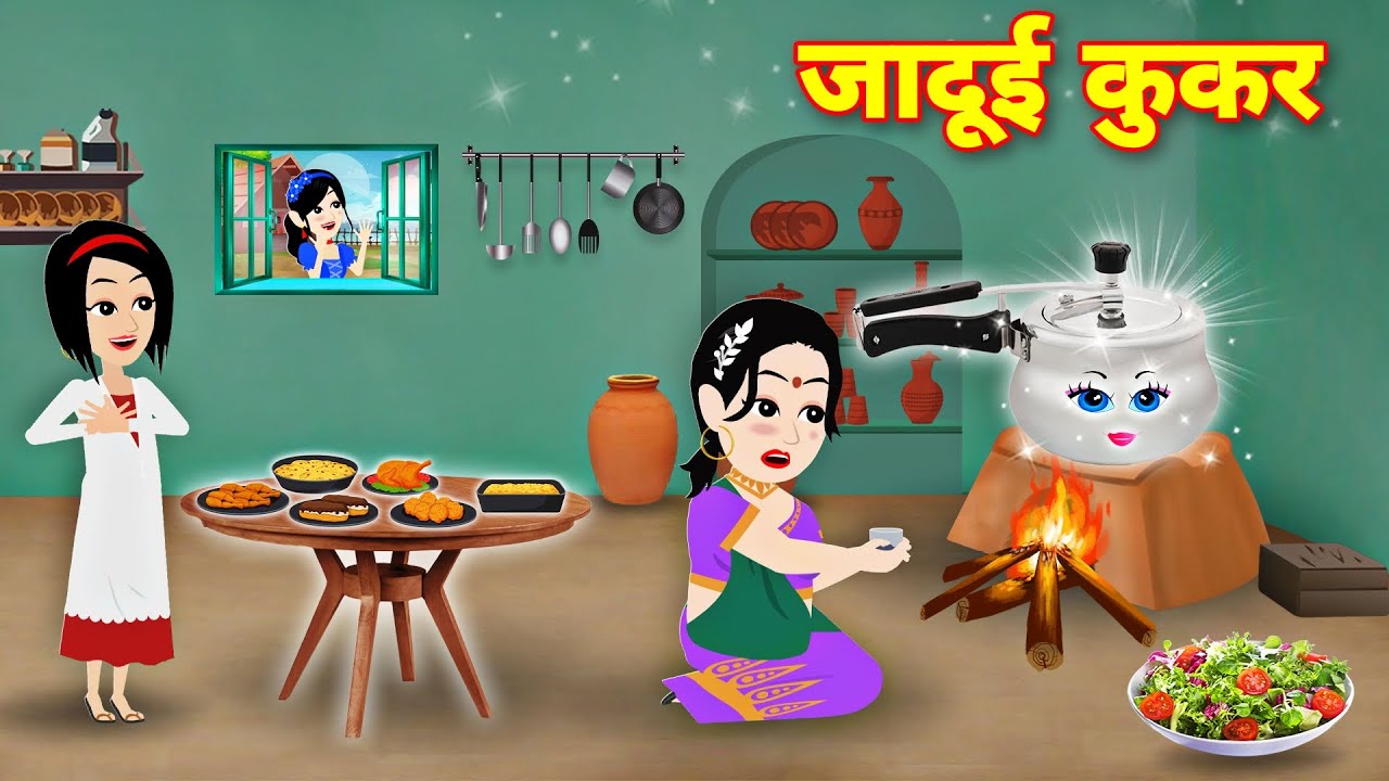 Magical story जादुई कुकर | Magical Cooker | Cartoon video | New story | kahani
