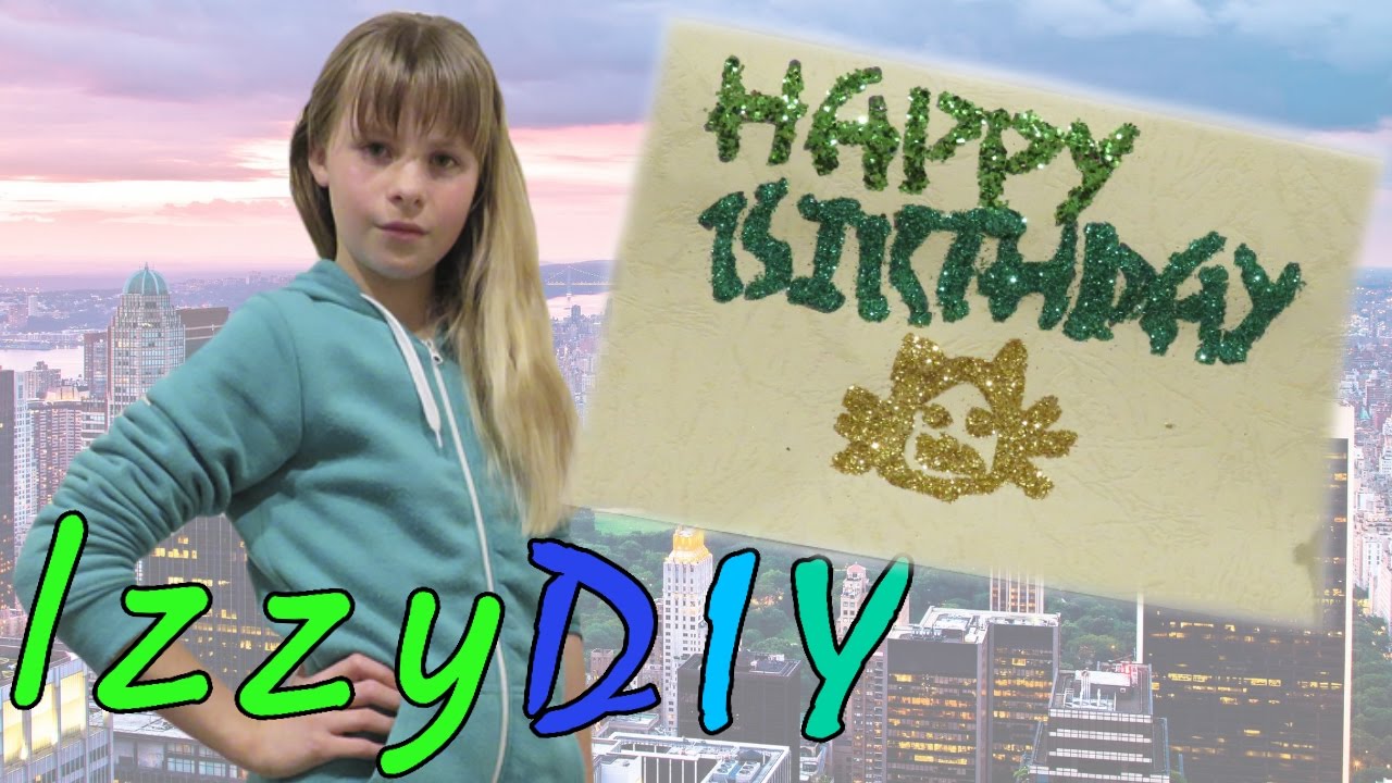 DIY Glitter Cards | IzzyDIY