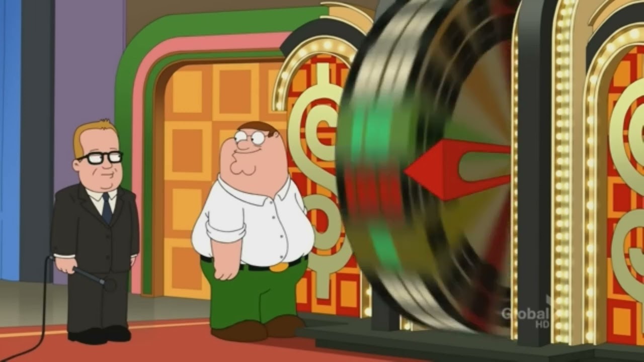 Family Guy   Peter Griffin Spins the Price is Right Wheel for 2 Minutes while on Red Bull
