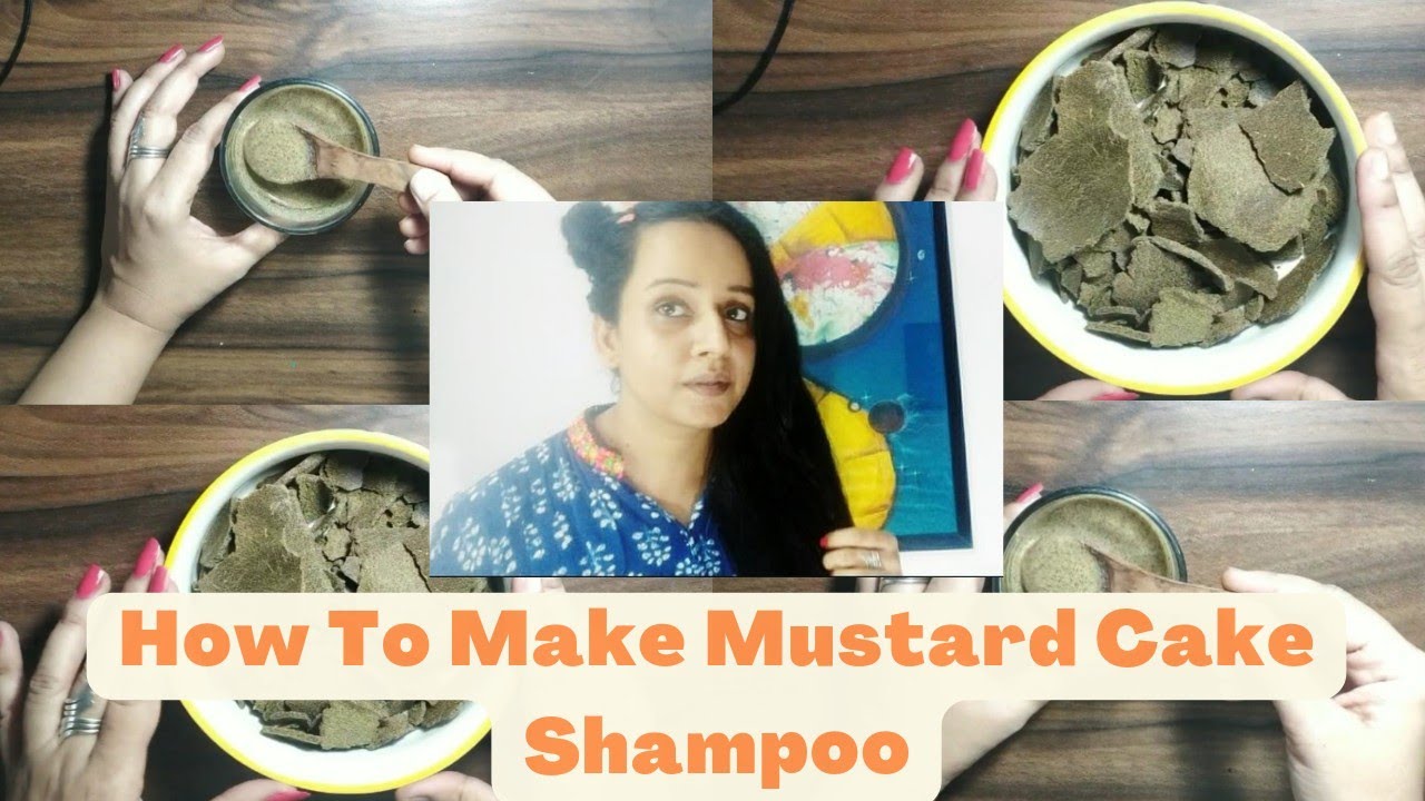 How To Make #mustardcake (sarso ke khal) #shampooreview🌱🌱