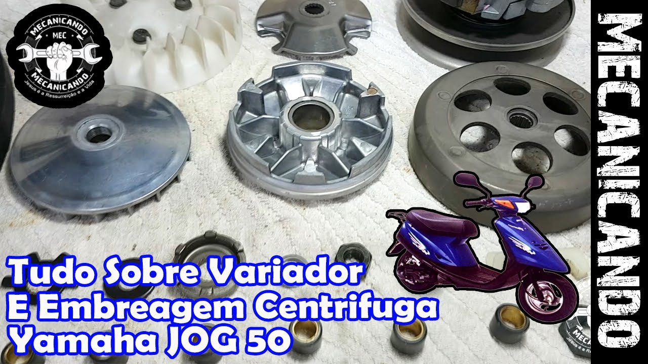 TUDO SOBRE VARIADOR 🌌 E EMBREAGEM CENTRIFUGA 🌌 - COMO FUNCIONA, MONTAR E DESMONTAR 🚧 YAMAHA JOG 50 🚧