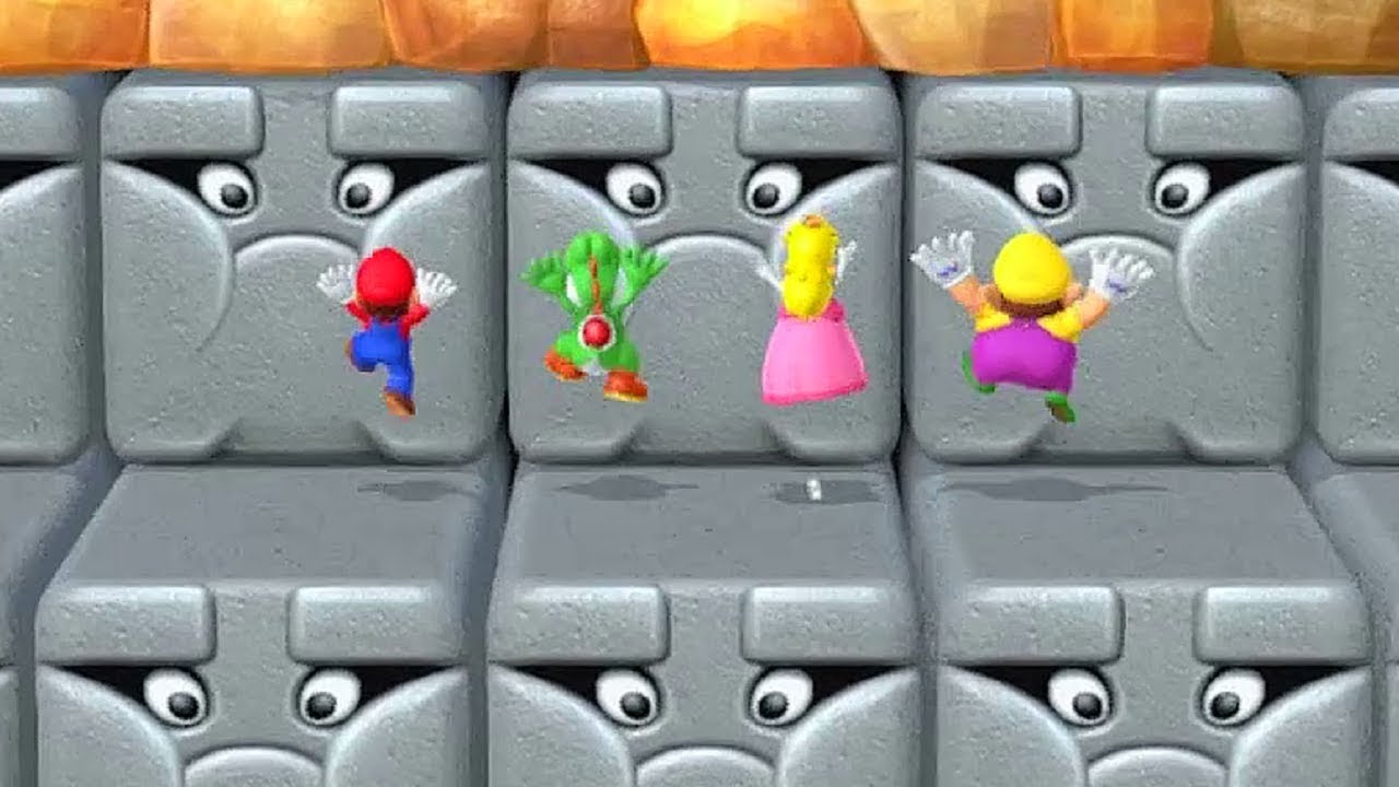 Mario Party 10 - Minigames - Mario vs Yoshi vs Peach vs Wario