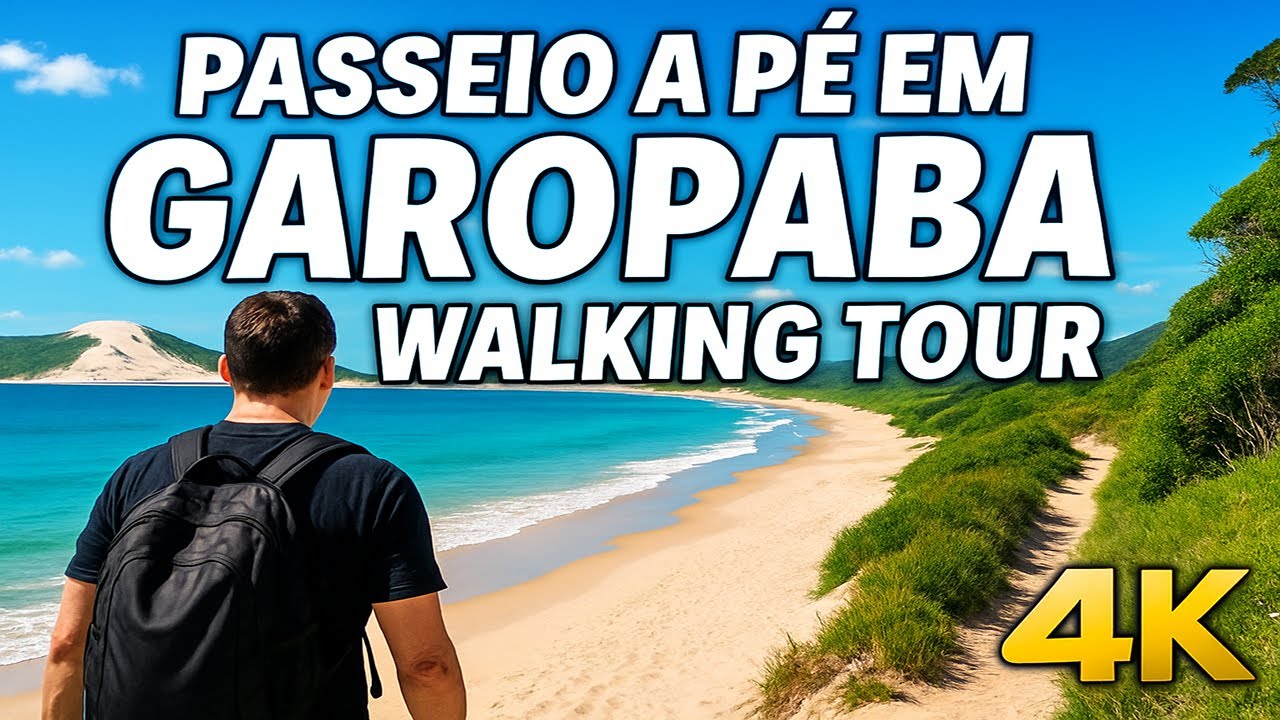 Explorando Garopaba – SC | Coastal Walking Tour 4K - 2025