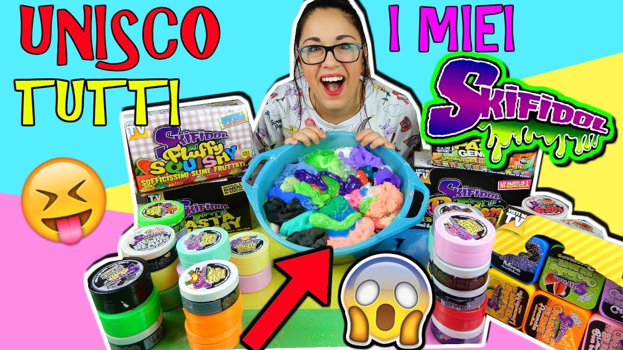 UNISCO TUTTI I MIEI SKIFIDOL! SLIME GIGANTE DAVVERO EPICO! Iolanda Sweets