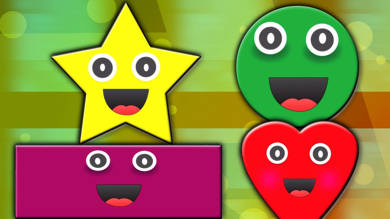 hình dạng bài hát | video giáo dục | trẻ em bài hát | Nursery  Rhymes | Songs For Kids | Shapes Song