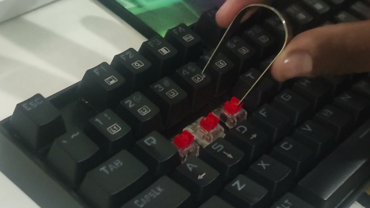 Como remover los SWITCHES de un Redragon Kumara K-552