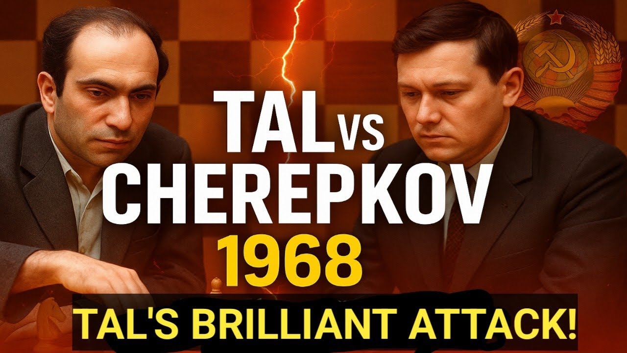 Mikhail Tal vs Alexander Cherepkov – URS-ch36 1968 | Epic Tactical Game Analysis