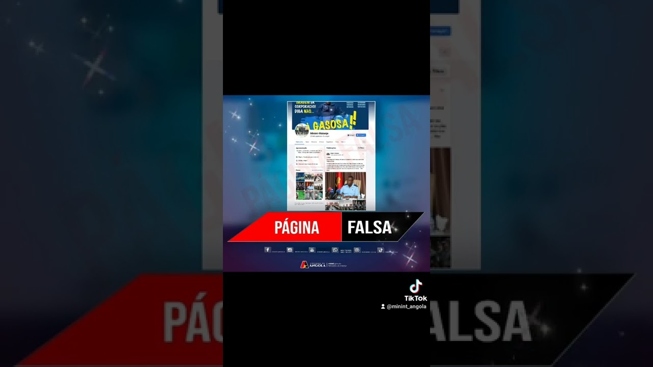 P&Aacute;GINAS FALSAS EM NOME DO MININT