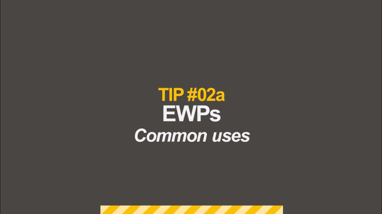 Construction Top Tips Tip 2a - EWPs common uses