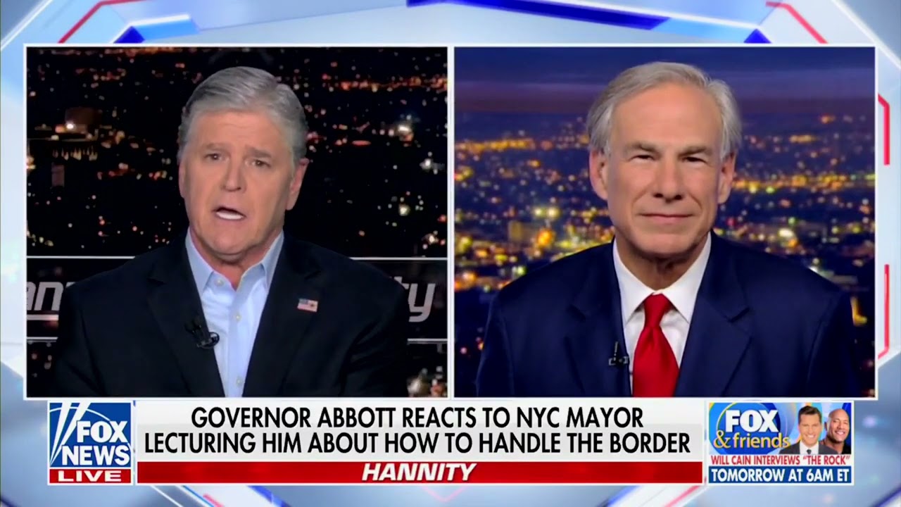 Governor Abbott Joins Sean Hannity On Fox News: "Joe Biden Is Directly Violating The Law"