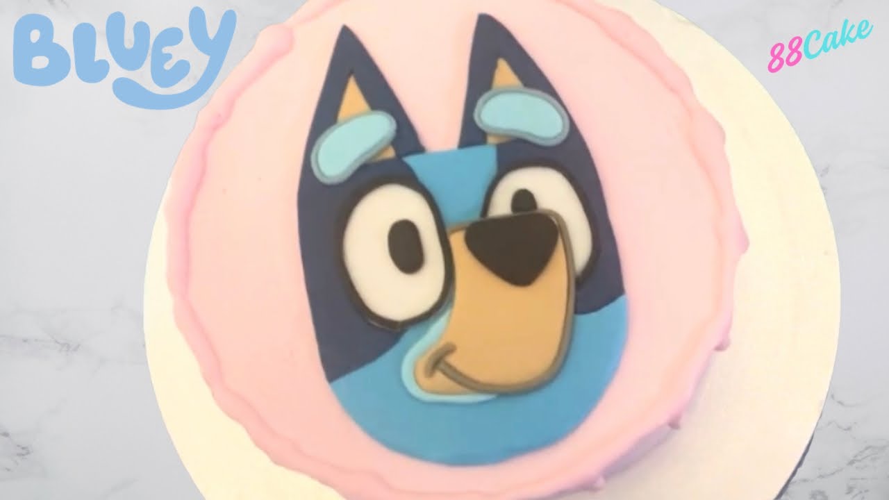 🇦🇺Simple Fondant Bluey Cake Topper | Step-by-Step Tutorial