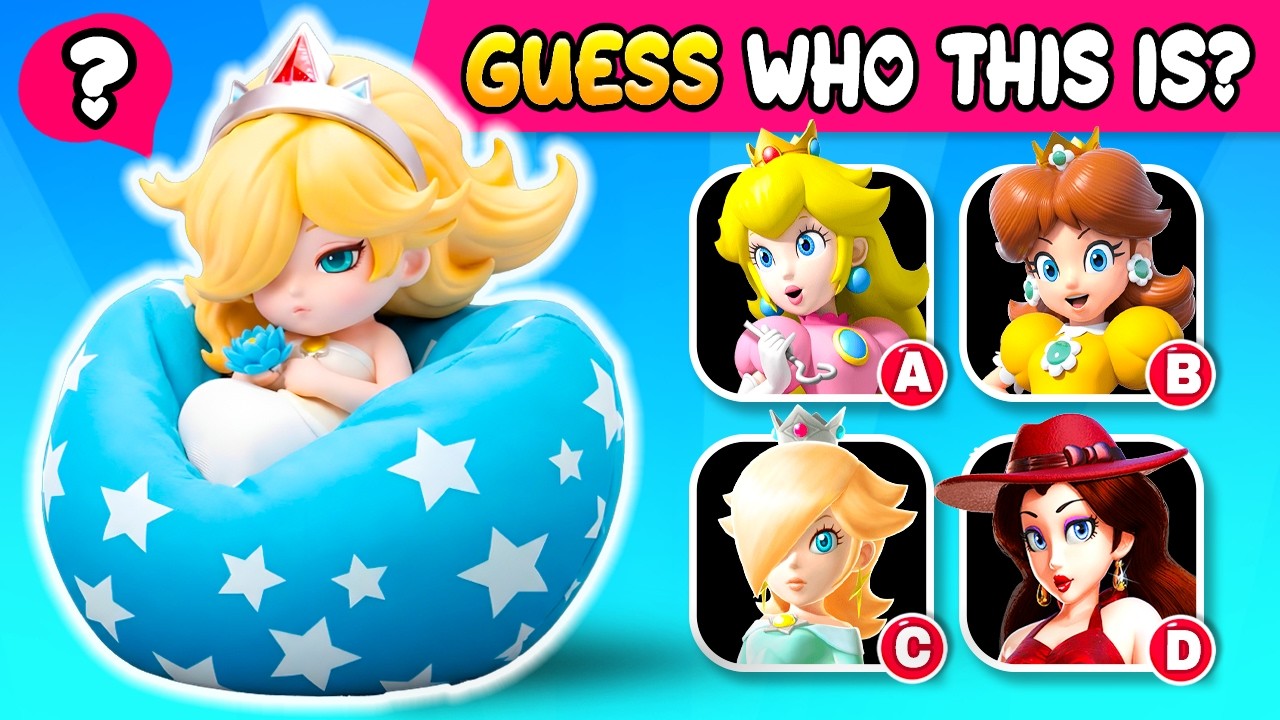 Collection of Quiz THE SUPER MARIO GALAXY MOVIE Super Bowl 2026 ~ Guess Mario Character