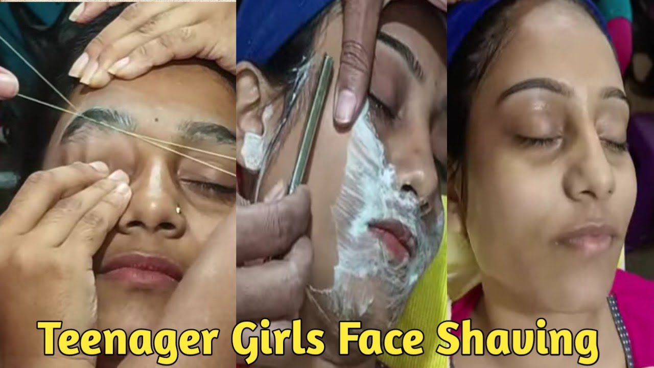 Teeneger Face Shaving !! Facial Hair Shaving By Straight Razor || Face Clean Up ‎@SwapnasLife28 
