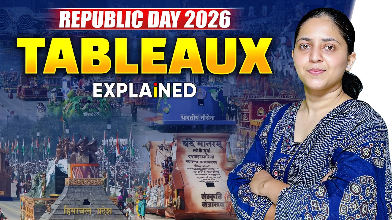 Republic Day 2026 Tableaux | All Important Themes Explained | UPSC Current Affairs 2026