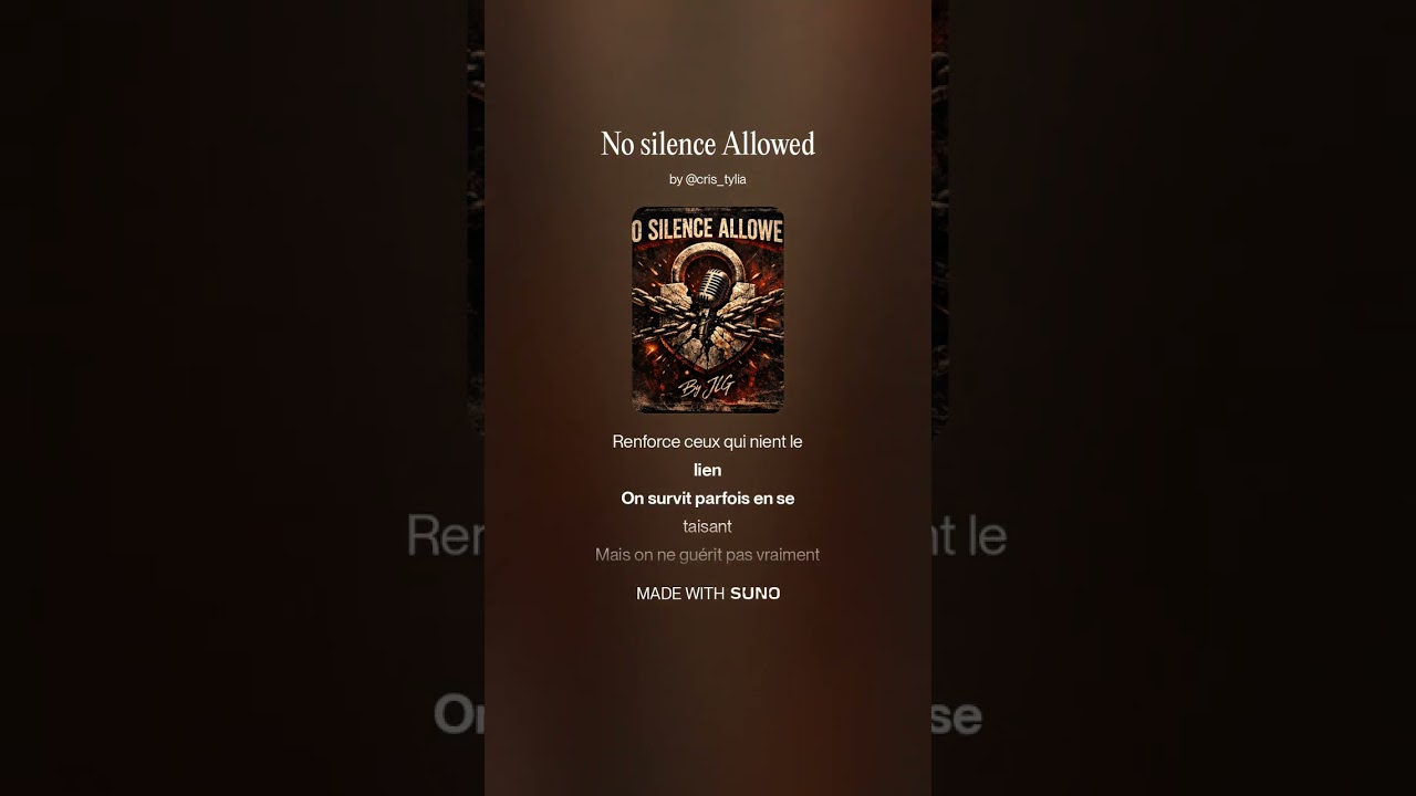 No silence Allowed