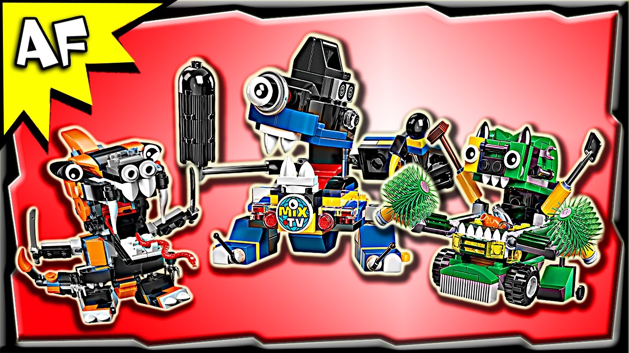 Lego Mixels MAX Series 9: Trashoz, Nindjas, Newzers Stop Motion Build Review