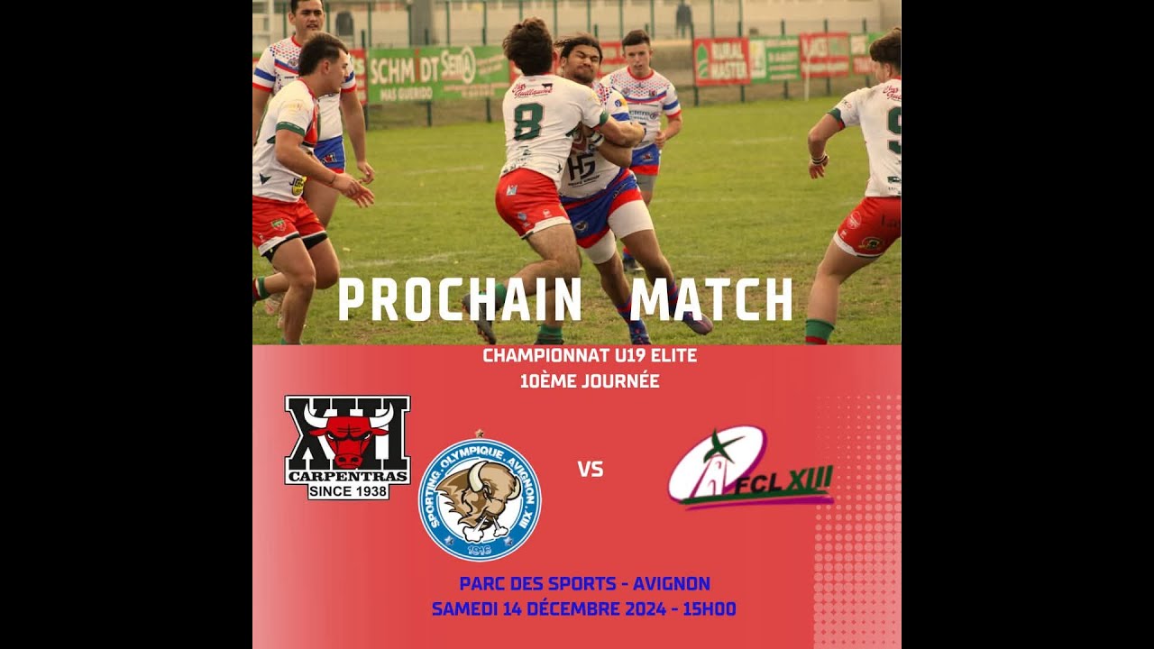 U.T.V / FC LEZIGNAN XIII U19 Elite 10ème Journée de Championnat 2024-2025