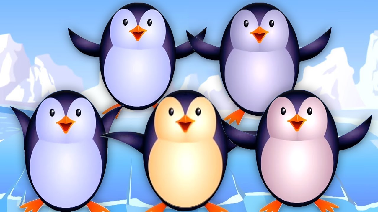 Cinque Piccolo Pinguino | Filastrocche | Canzoni Per Bambini | Five Little Penguins | Nursery Rhymes