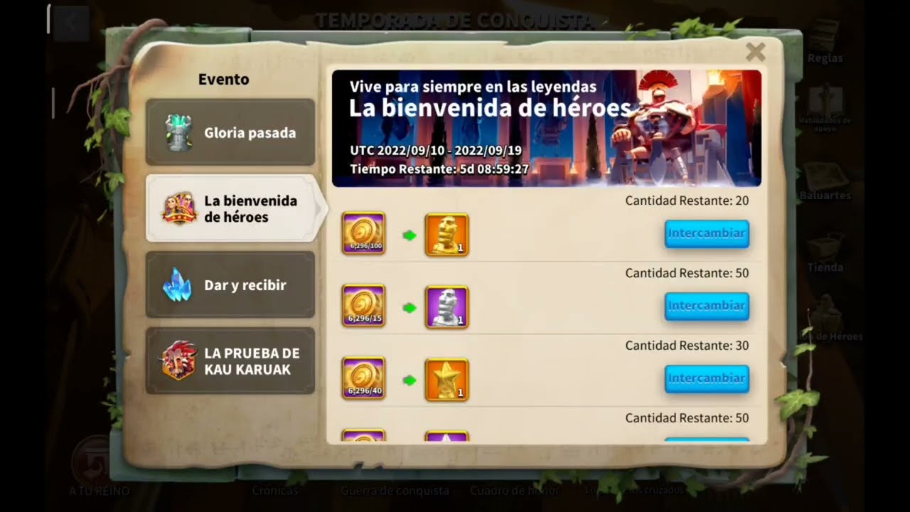 Etapa 3 de la Fortaleza de los Cruzados - y otros eventos - ROK