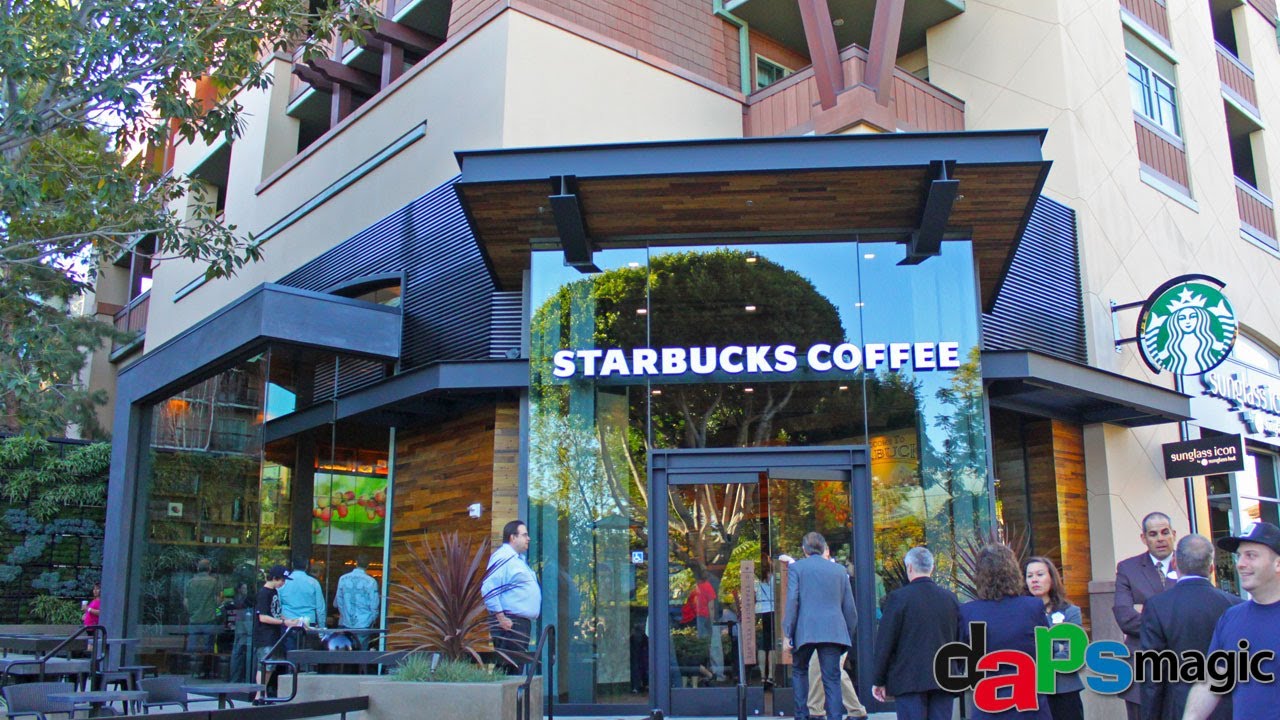 Tour of Starbucks on Opening Day at Downtown Disneyland at the Disneyland Resort