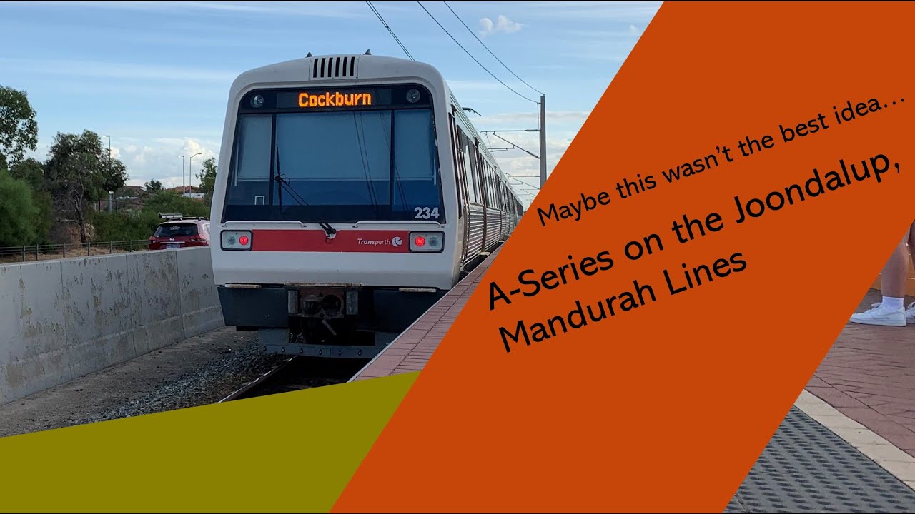 A-Series on the Joondalup/Mandurah Line W Pattern