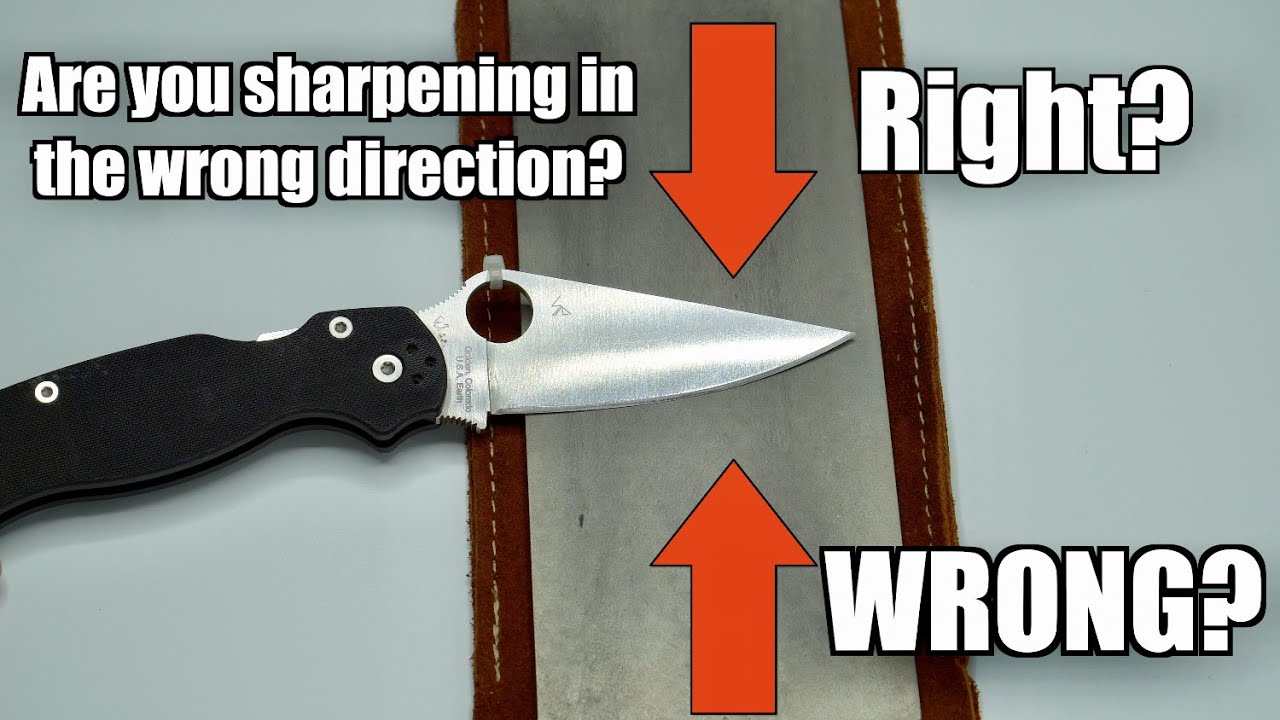 Does Knife Sharpening Direction Really Matter? YOU'RE DOING IT WRONG!