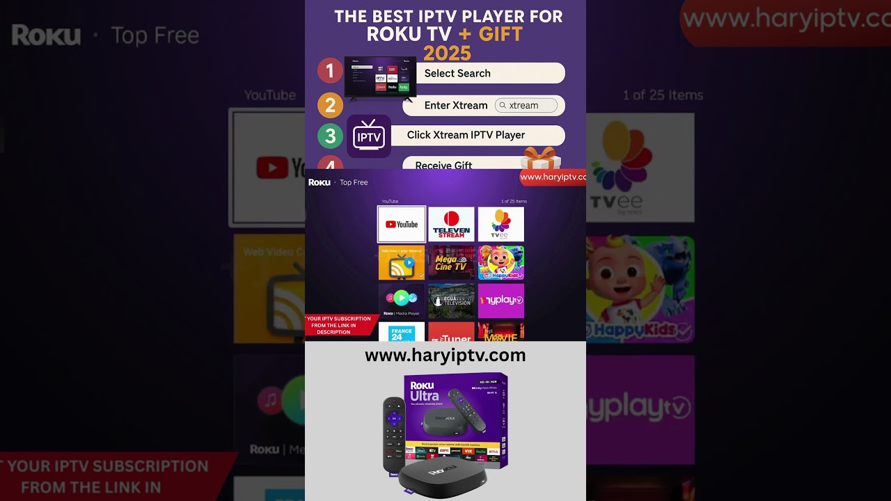 The best IPTV player for Roku Tv - 2025