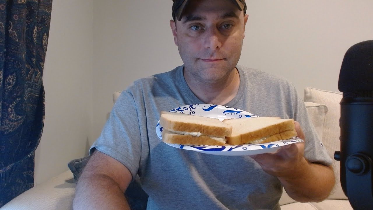 ASMR Eating Chicken Salad Sandwiches