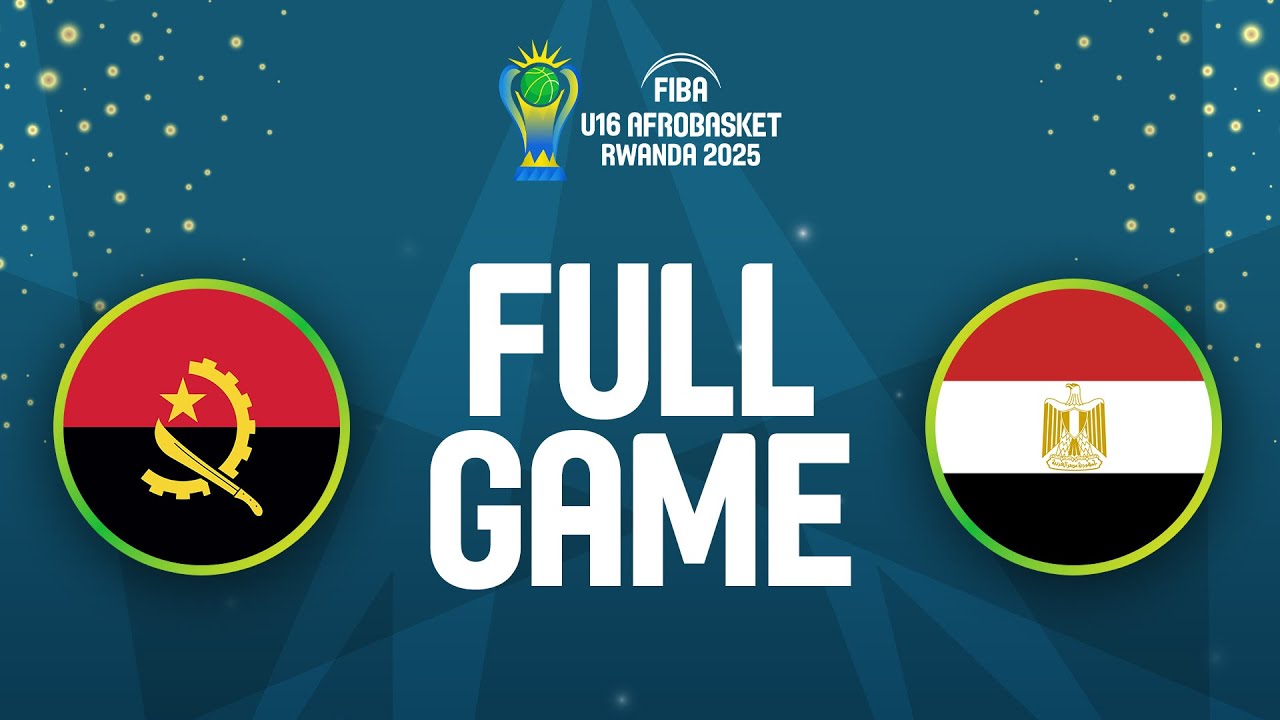 Quarter-Finals | Angola v Egypt | Full Basketball Game | FIBA U16 AfroBasket 2025