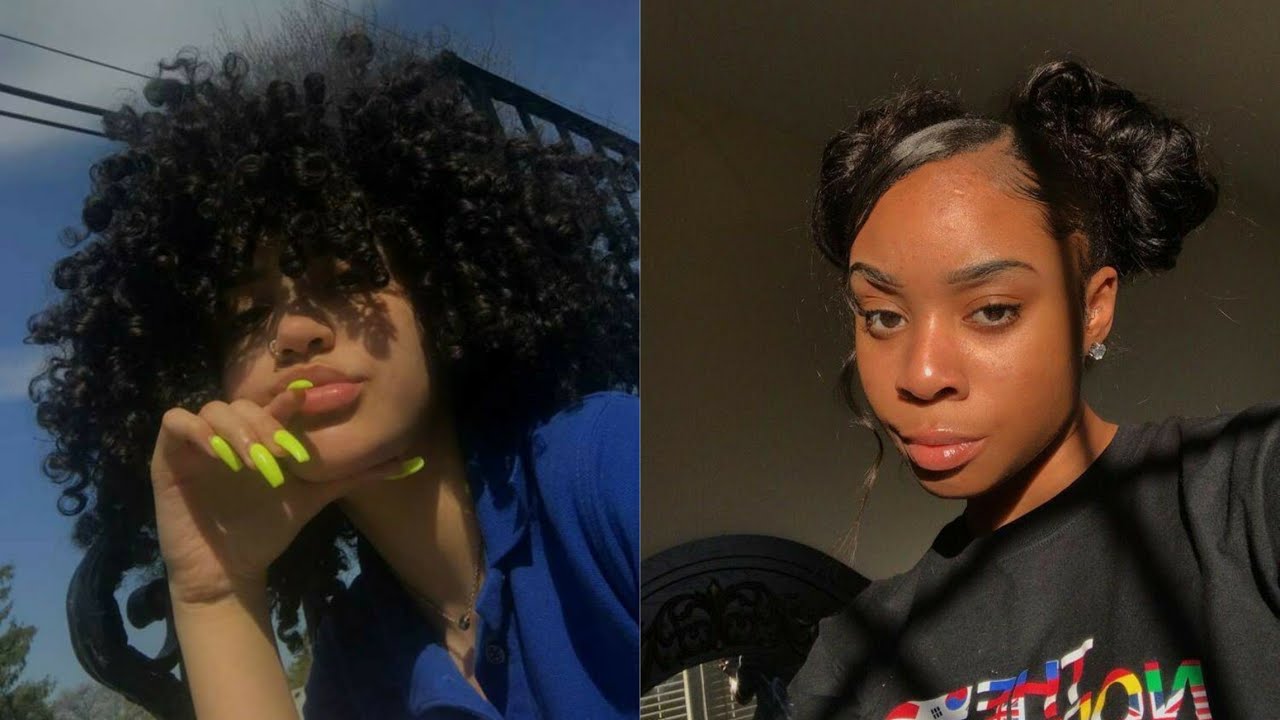 🤍 TRENDY AND CHILL NATURAL CURLY HAIRSTYLES 🤍