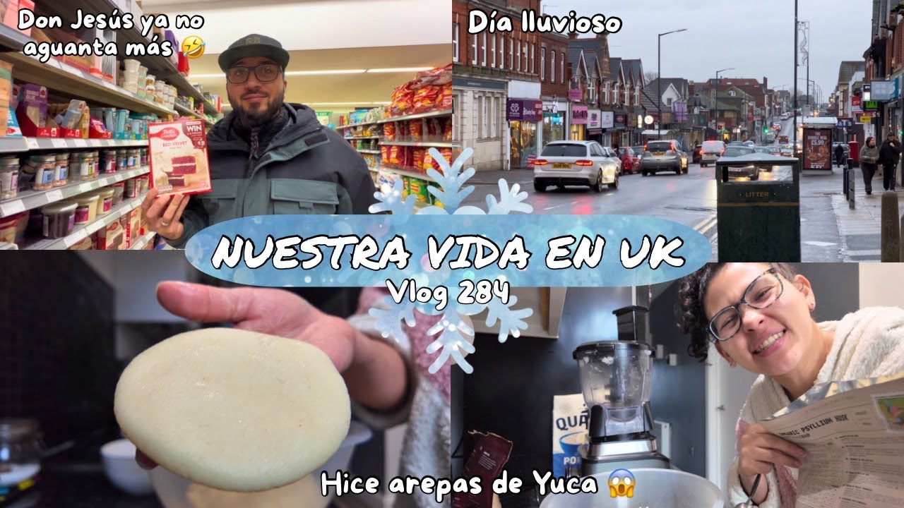 Vida diaria en Reino Unido 🇬🇧🇻🇪: compras, clima británico y arepas de yuca caseras 🫓