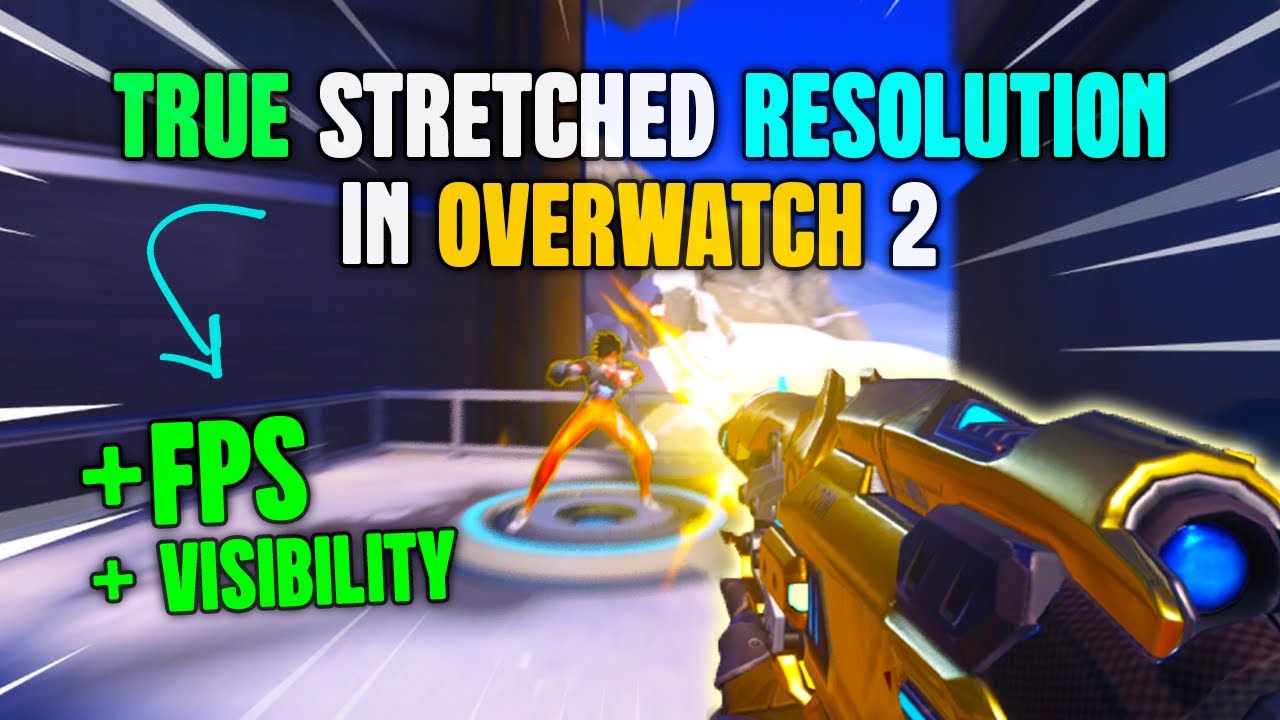 *NO BLACK BARS * HOW TO OVERWATCH 2 IN STRETCHED !