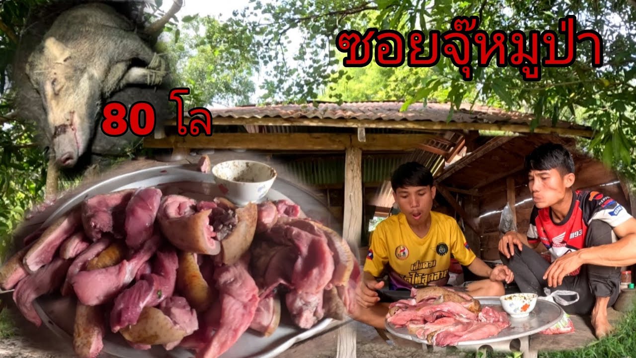 ซอยจุ๊หมูป่าหนังกรอบเน้นๆ/ຊອຍຈຸ້ຫມູປ່າແຊບ