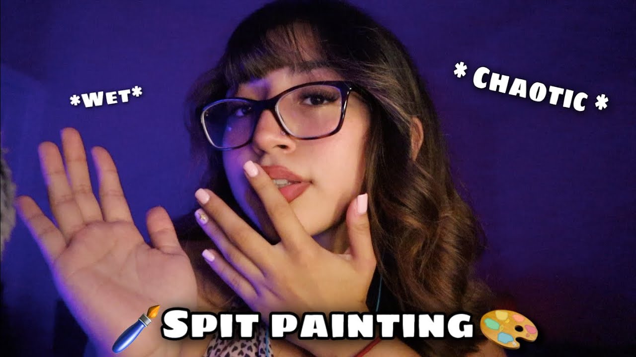 [ASMR] Spit Painting YOU *Extra Chaotic* 👅🎨