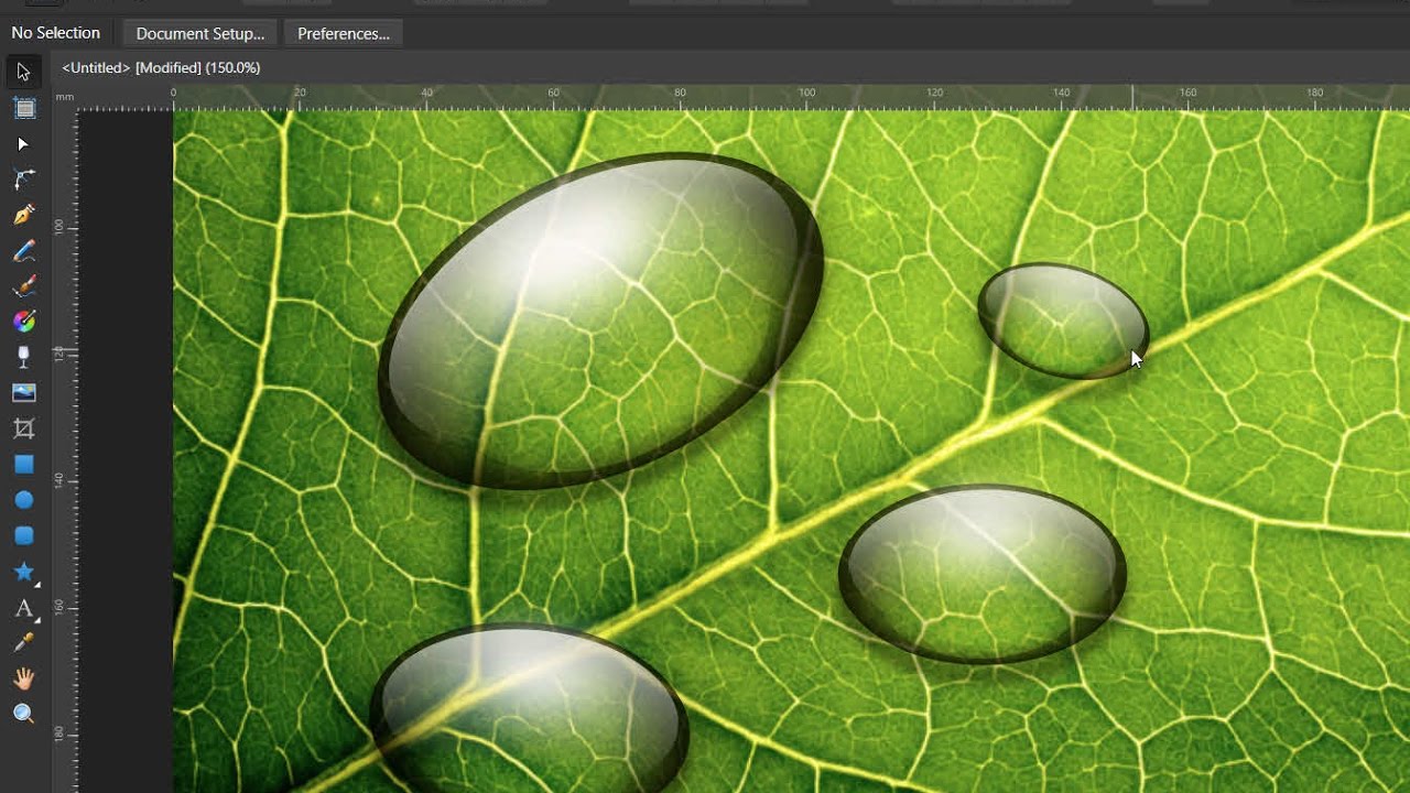 Create realistic Water drop in Affinity Designer