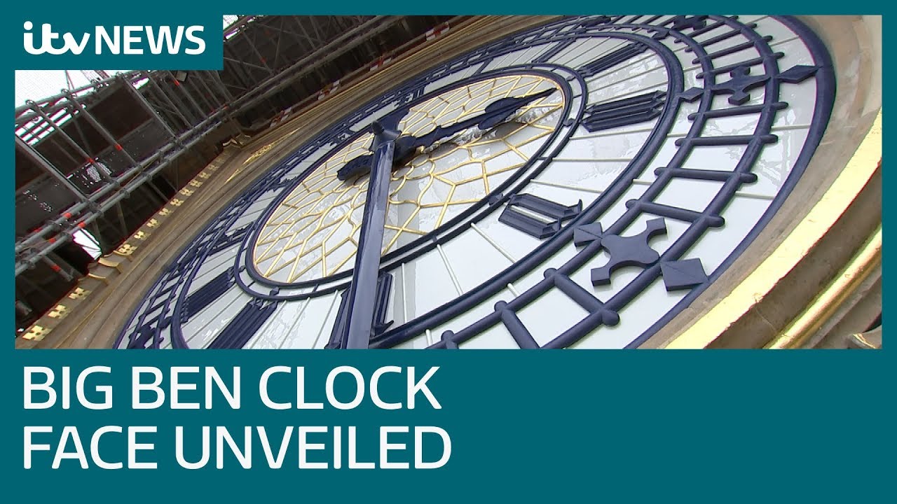 Big Ben restoration reveals North Dial clock face's original colour | ITV News